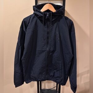 Yeezy WB-01 04 Logo Black Windbreaker Nylon Zip Jacket